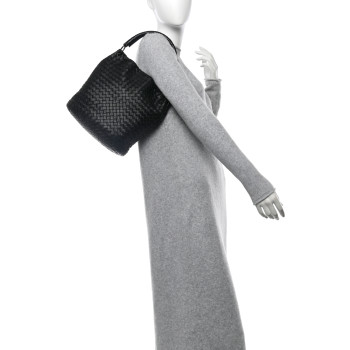 BOTTEGA VENETA Nappa Intrecciato Bucket Bag Black