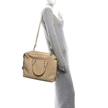 BOTTEGA VENETA Nappa Intrecciato Briefcase Porridge