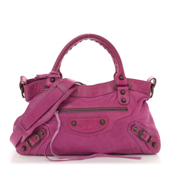 BALENCIAGA Agneau Classic Hardware First Magenta