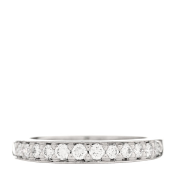 TIFFANY Platinum Diamond 2.5mm Half Circle Wedding Band Ring 49 5