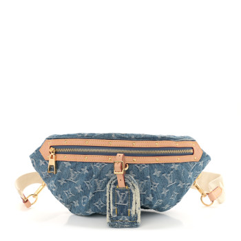 LOUIS VUITTON Monogram Denim High Rise Bumbag Blue