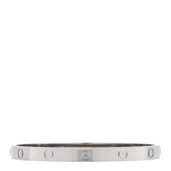 CARTIER 18K White Gold LOVE Bracelet 19