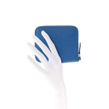 HERMES Epsom Silk'in Coin Purse Mykonos