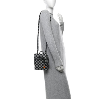 LOUIS VUITTON Damier Distorted Steamer XS
