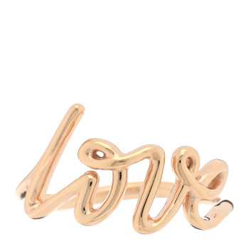 TIFFANY 18K Rose Gold Paloma's Graffiti Love Ring 52 6