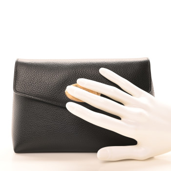 MULBERRY Small Classic Grain Darley Cosmetic Pouch Black