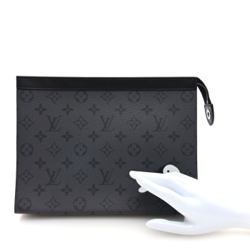 LOUIS VUITTON Monogram Eclipse Reverse Pochette Voyage MM