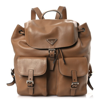 PRADA City Calf Sport Backpack Caramel