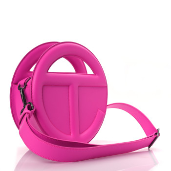 TELFAR Vegan Leather Round Circle Bag Azalea