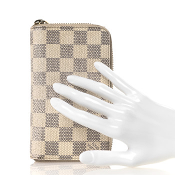 LOUIS VUITTON Damier Azur Compact Zippy Wallet