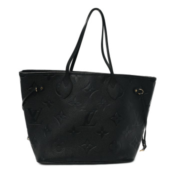 LOUIS VUITTON Empreinte Monogram Giant Neverfull MM Black