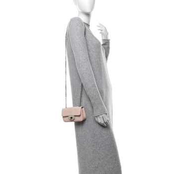 CHANEL Galuchat Stingray Crystal Embellished 2.55 Reissue Mini Flap Light Pink