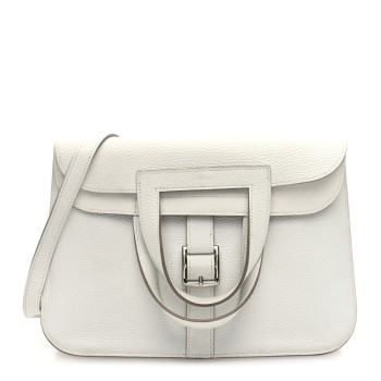 HERMES Taurillon Clemence Halzan 31 GM Craie HERMES Taurillon Clemence Halzan 31 GM Craie