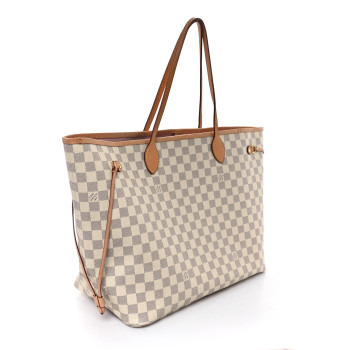 LOUIS VUITTON Damier Azur Neo Neverfull GM Rose Ballerine LOUIS VUITTON Damier Azur Neo Neverfull GM Rose Ballerine