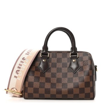 LOUIS VUITTON Damier Ebene Speedy Bandouliere 20