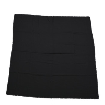CHRISTIAN DIOR Wool Silk Cashmere Oblique Shawl Black
