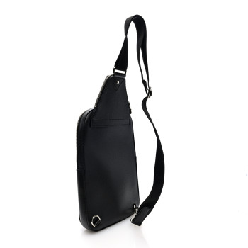 LOUIS VUITTON Taiga Avenue Sling Bag Black