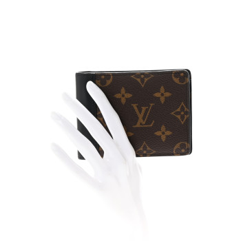 LOUIS VUITTON Monogram Macassar Multiple Wallet