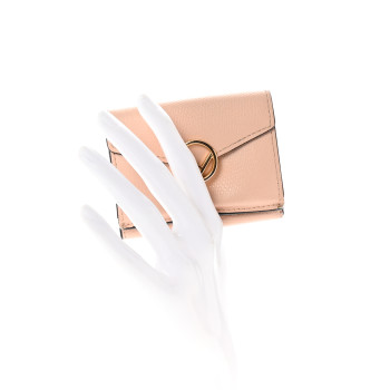 FENDI Vitello Cruise F is Fendi Micro Tri-Fold Envelope Wallet Light Rose