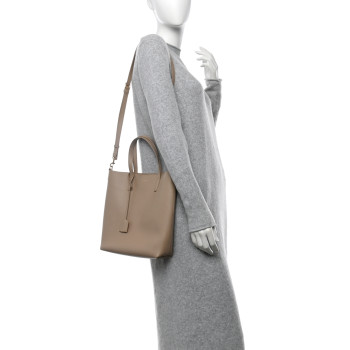 SAINT LAURENT Calfskin Toy Shopping Tote Nude Powder