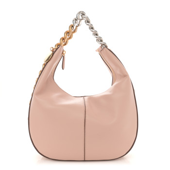 STELLA MCCARTNEY Eco Alter Nappa Frayme Small Zipit Shoulder Bag Blush