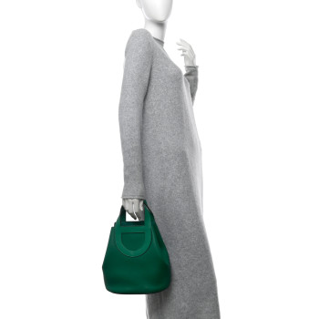 HERMES Taurillon Clemence Swift In-The-Loop 23 Bag Vert Vertigo