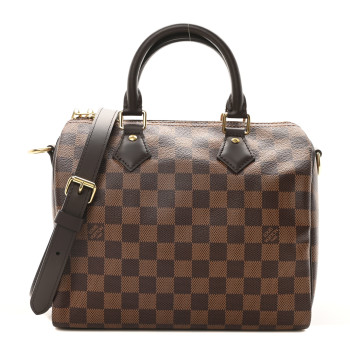 LOUIS VUITTON Damier Ebene Speedy Bandouliere 25