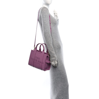 MARC JACOBS Grained Calfskin Small The Tote Bag Orchid Haze