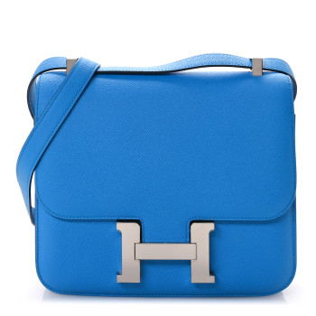 HERMES Epsom Constance 24 Bleu Frida