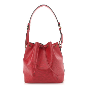 LOUIS VUITTON Epi Petit Noe Castillan Red