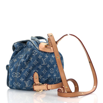 LOUIS VUITTON Denim Venice Backpack Blue