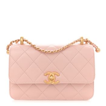 CHANEL Calfskin Quilted Mini Perfect Fit Flap Light Pink
