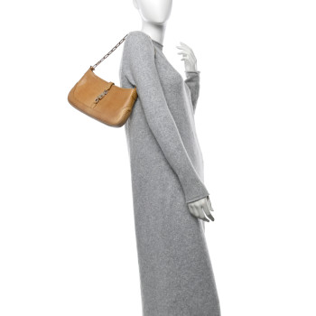 GUCCI Karung Jackie O Chain Hobo Tan Beige