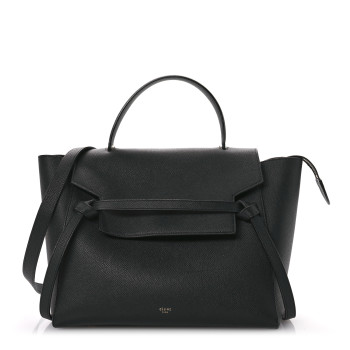 CELINE Grained Calfskin Mini Belt Bag Black
