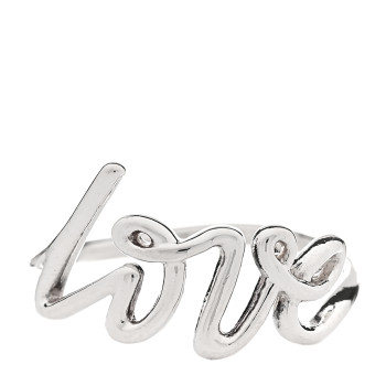 TIFFANY Sterling Silver Paloma Picasso Graffiti Love Ring 52 6