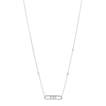 MESSIKA 18K White Gold Diamond Baby Move Necklace