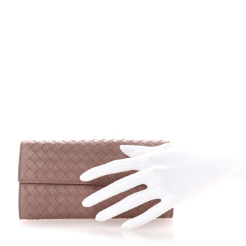 BOTTEGA VENETA Nappa Intrecciato Continental Wallet Violet