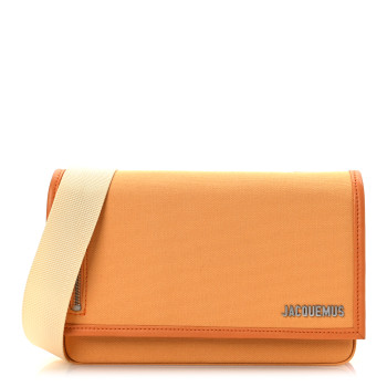 JACQUEMUS Canvas Le Messageru Bag Orange