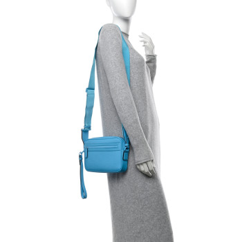 GUCCI Rubber Effect Monogram GG Crossbody Bag Bright Blue