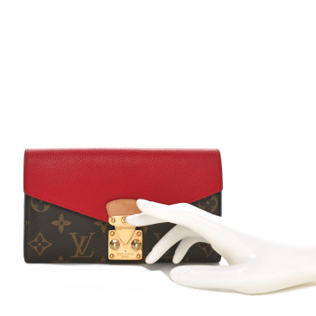 LOUIS VUITTON Monogram Pallas Wallet Cherry