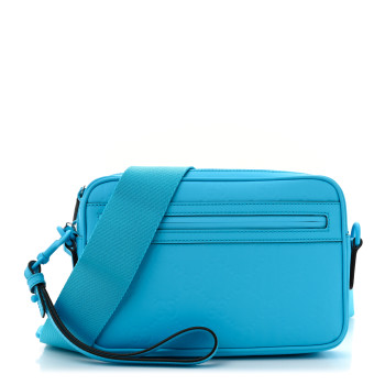 GUCCI Rubber Effect Monogram GG Crossbody Bag Bright Blue
