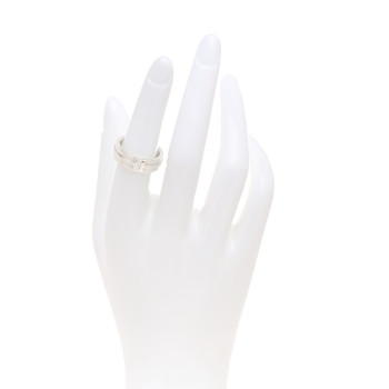 TIFFANY Sterling Silver T Two Ring 52 6