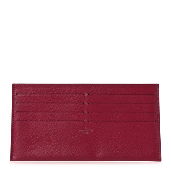 LOUIS VUITTON Calfskin Felicie Card Holder Insert Fuchsia