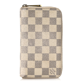 LOUIS VUITTON Damier Azur Compact Zippy Wallet