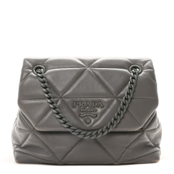 PRADA Nappa Triangle Stitched Small Spectrum Bag Marmo