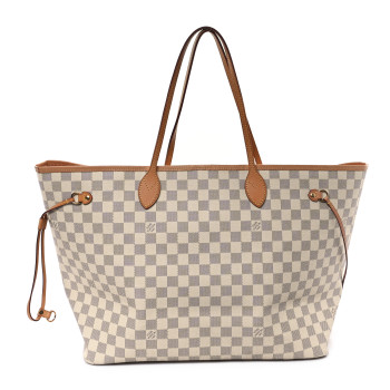 LOUIS VUITTON Damier Azur Neo Neverfull GM Rose Ballerine