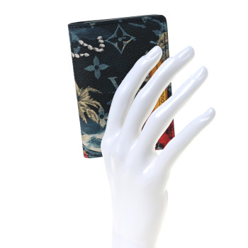 LOUIS VUITTON Monogram Surfin' Pocket Organizer NM Navy Blue