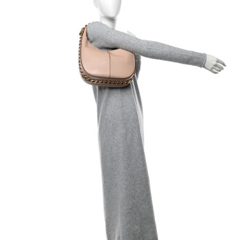 STELLA MCCARTNEY Eco Alter Nappa Frayme Small Zipit Shoulder Bag Blush