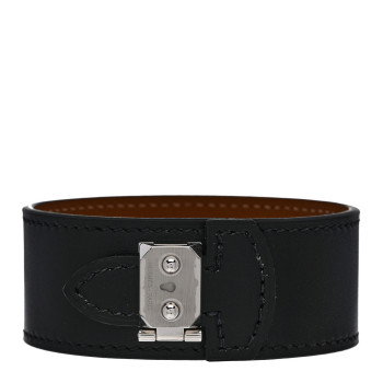 HERMES Chamonix Vegas Lock Cuff T5 Black