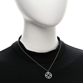 TIFFANY Sterling Silver Medium Atlas Open Pendant Necklace